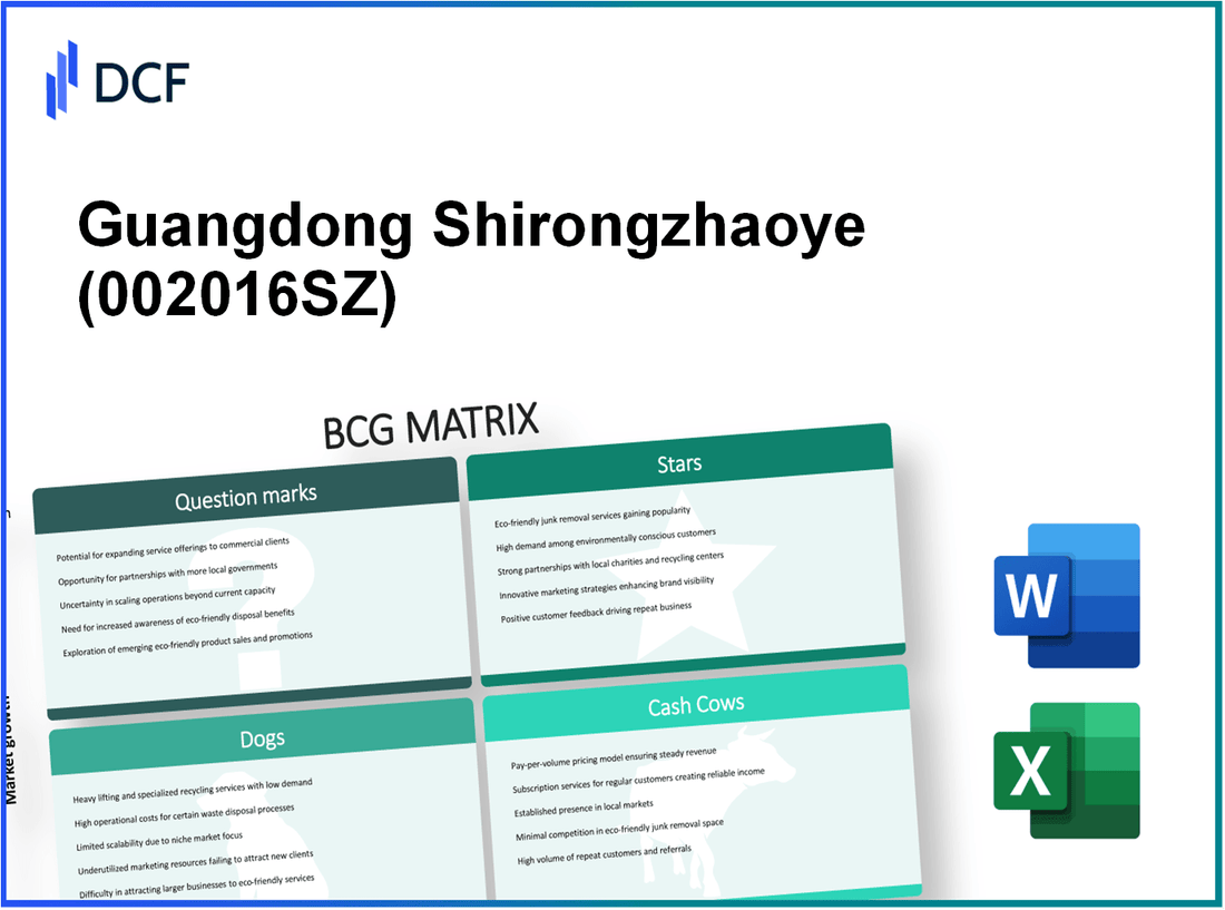 Guangdong Shirongzhaoye Co., Ltd. (002016.SZ): BCG Matrix