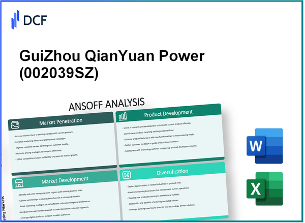 GuiZhou QianYuan Power Co., Ltd. (002039.SZ): Ansoff Matrix