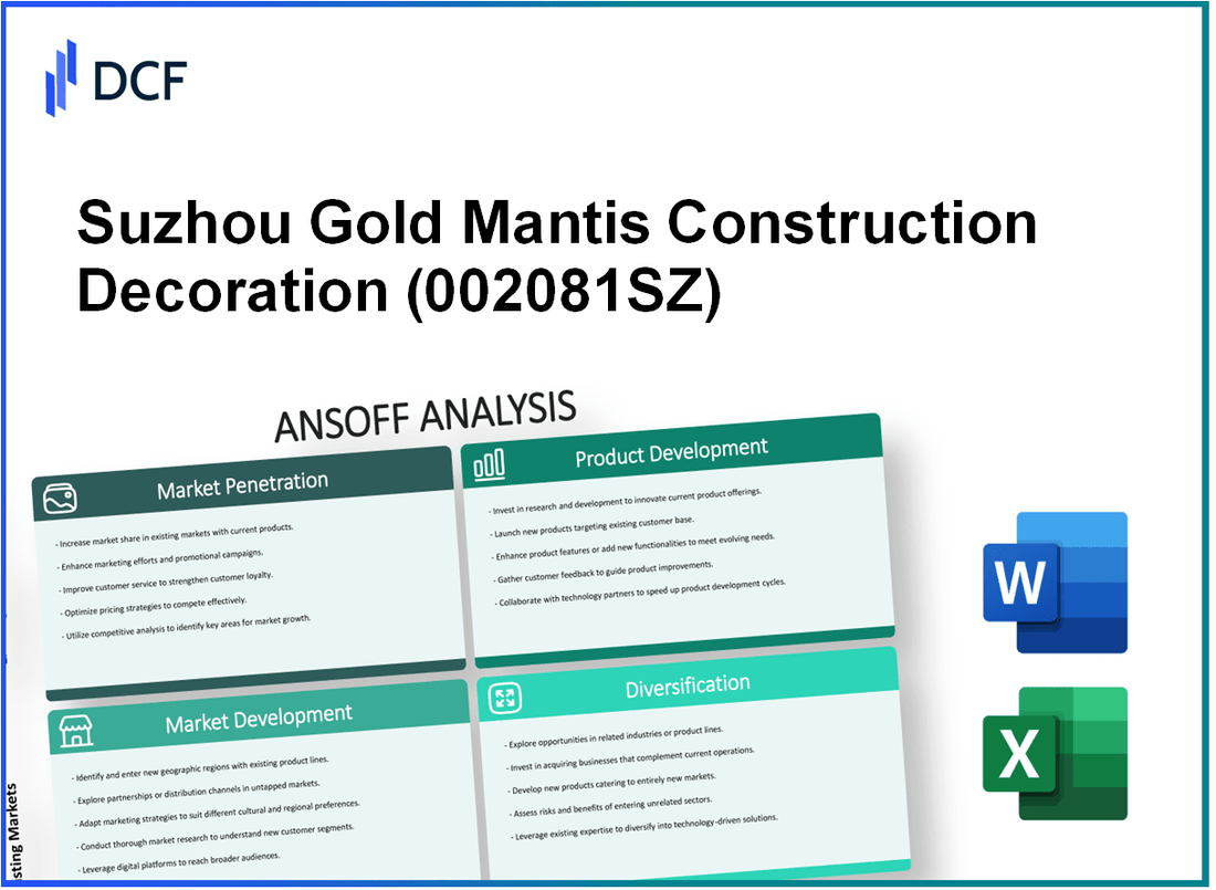 Suzhou Gold Mantis Construction Decoration Co., Ltd. (002081.SZ): Ansoff Matrix