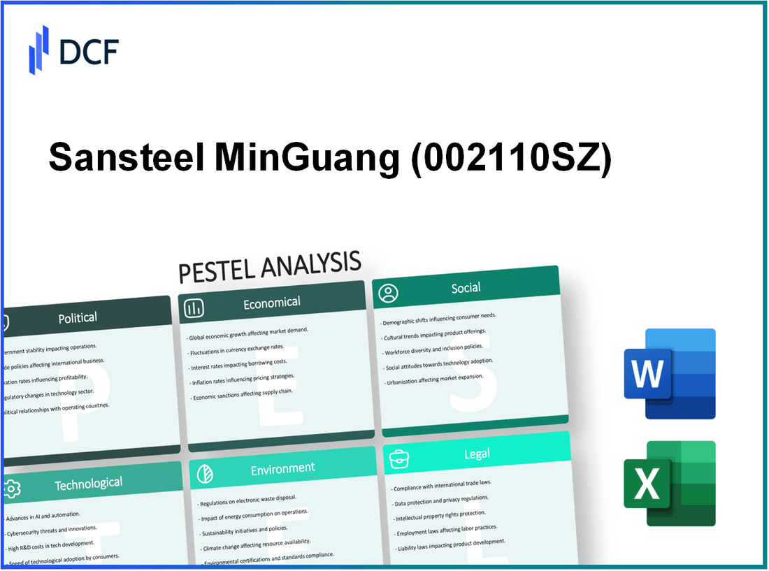 Sansteel MinGuang Co.,Ltd.,Fujian (002110.SZ): PESTEL Analysis