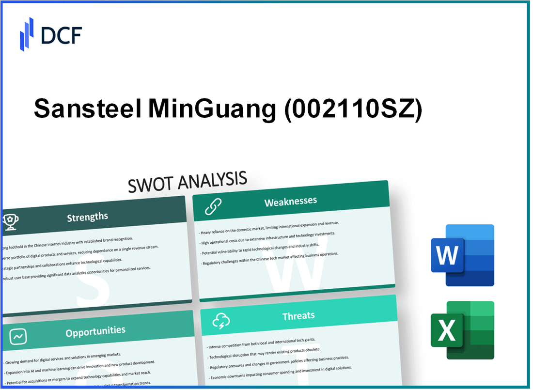 Sansteel MinGuang Co.,Ltd.,Fujian (002110.SZ): SWOT Analysis