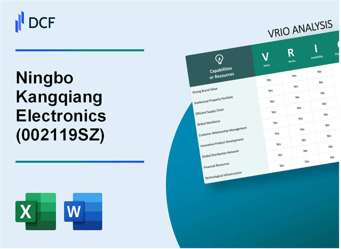 Ningbo Kangqiang Electronics Co., Ltd (002119.SZ): VRIO Analysis