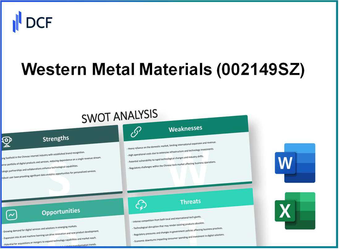 Western Metal Materials Co., Ltd. (002149.SZ): SWOT Analysis