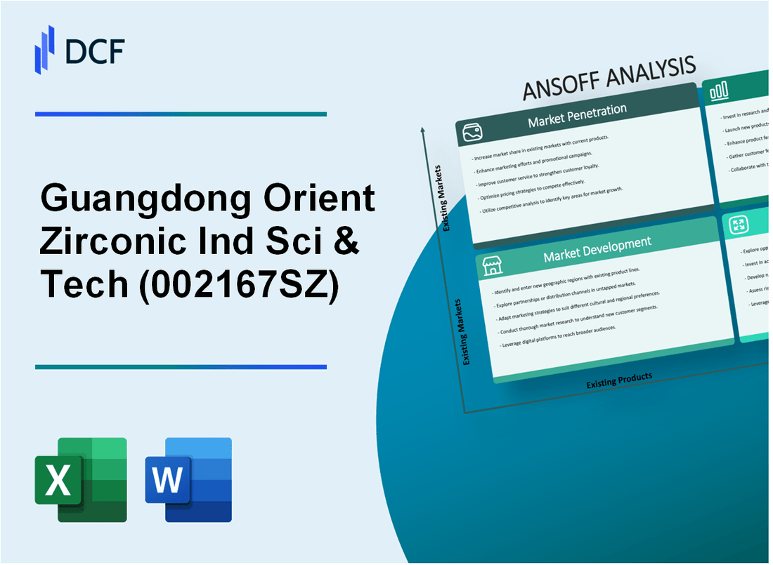 Guangdong Orient Zirconic Ind Sci & Tech Co.,Ltd (002167.SZ): Ansoff Matrix