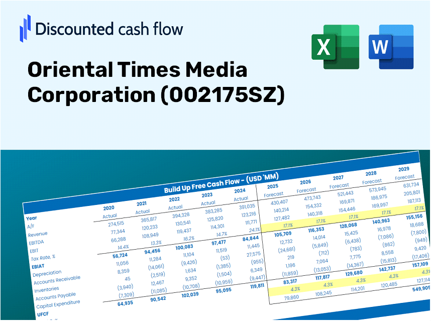 Oriental Times Media Corporation (002175SZ) DCF Valuation