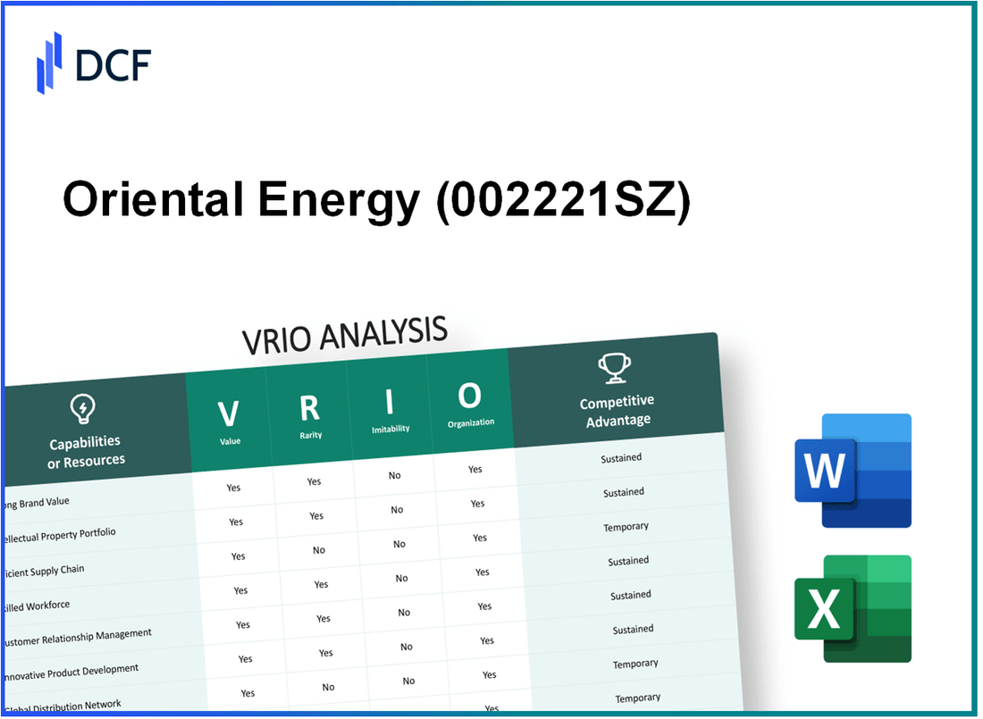 Oriental Energy Co., Ltd. (002221.SZ): VRIO Analysis