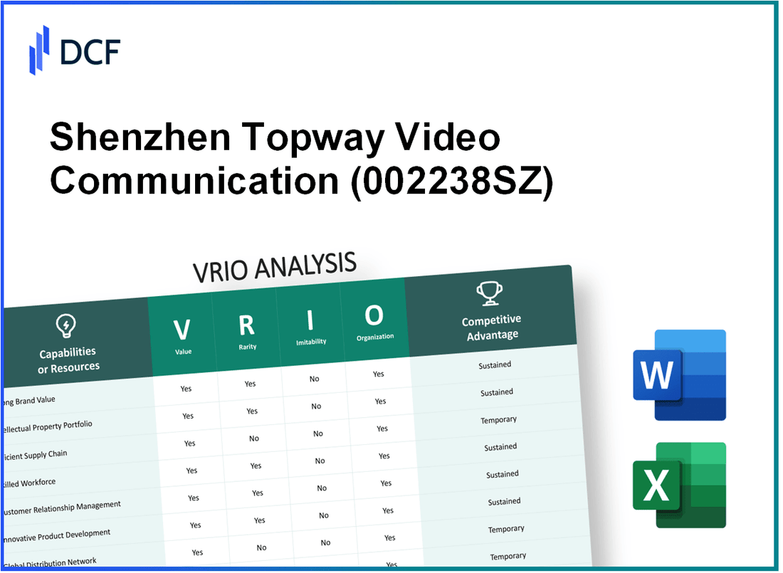 Shenzhen Topway Video Communication Co., Ltd (002238.SZ): VRIO Analysis