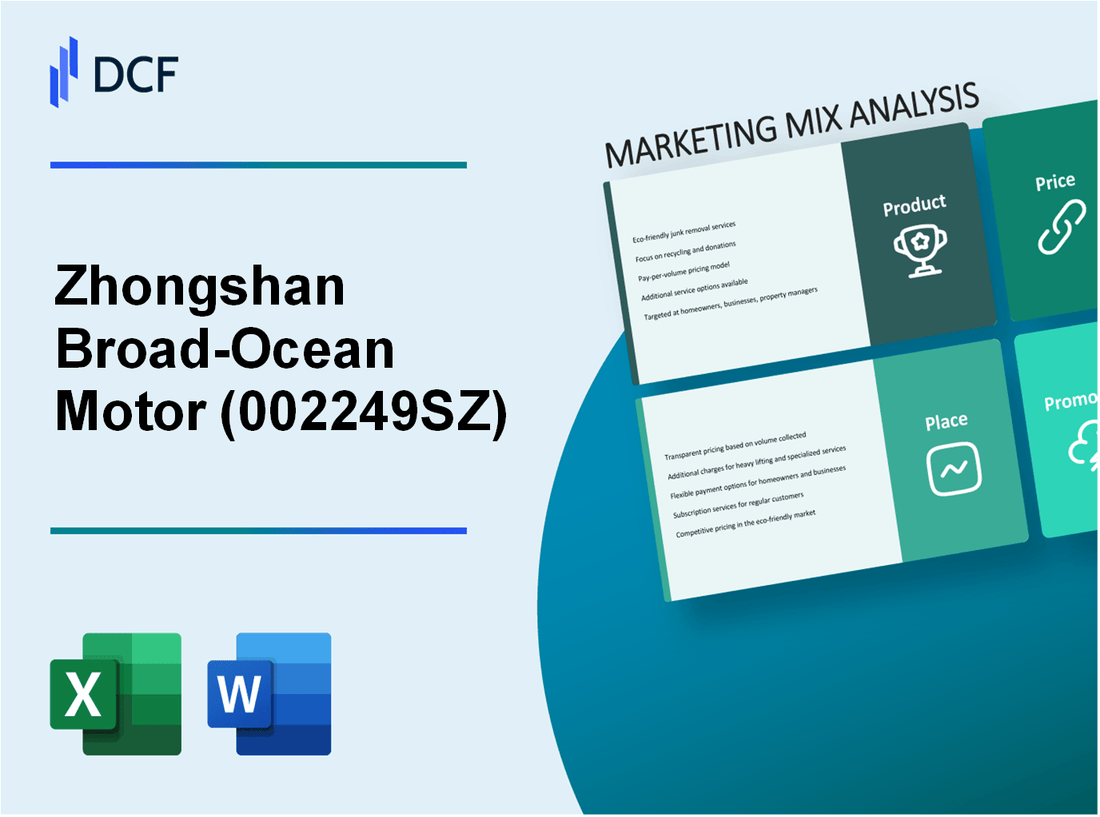 Zhongshan Broad-Ocean Motor Co., Ltd. (002249.SZ): Marketing Mix Analysis