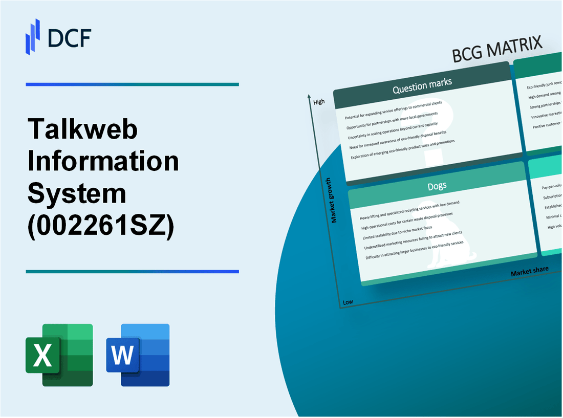 Talkweb Information System Co.,Ltd. (002261.SZ): BCG Matrix