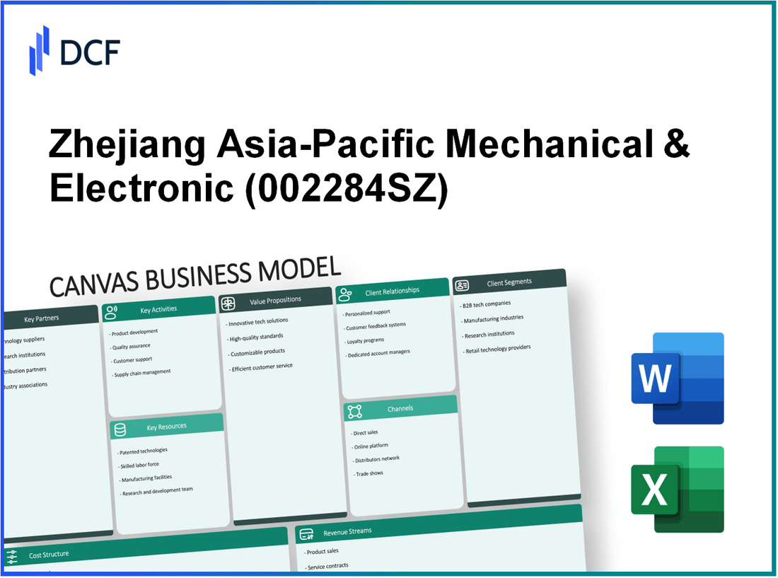 Zhejiang Asia-Pacific Mechanical & Electronic Co.,Ltd (002284.SZ): Canvas Business Model