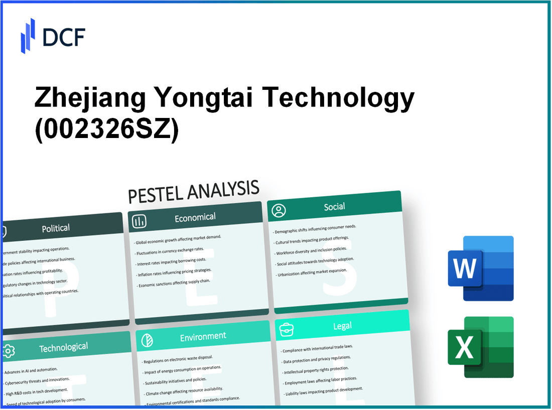 Zhejiang Yongtai Technology Co.,Ltd. (002326.SZ): PESTEL Analysis