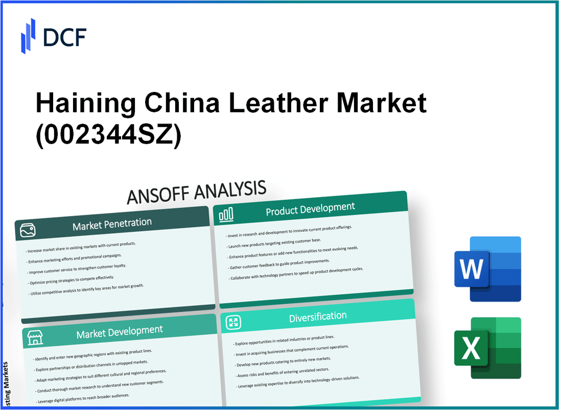 Haining China Leather Market Co.,Ltd (002344.SZ): Ansoff Matrix