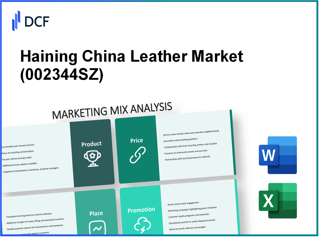 Haining China Leather Market Co.,Ltd (002344.SZ): Marketing Mix Analysis