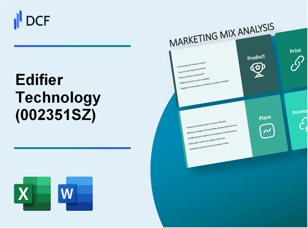 Edifier Technology Co., Ltd. (002351.SZ): Marketing Mix Analysis