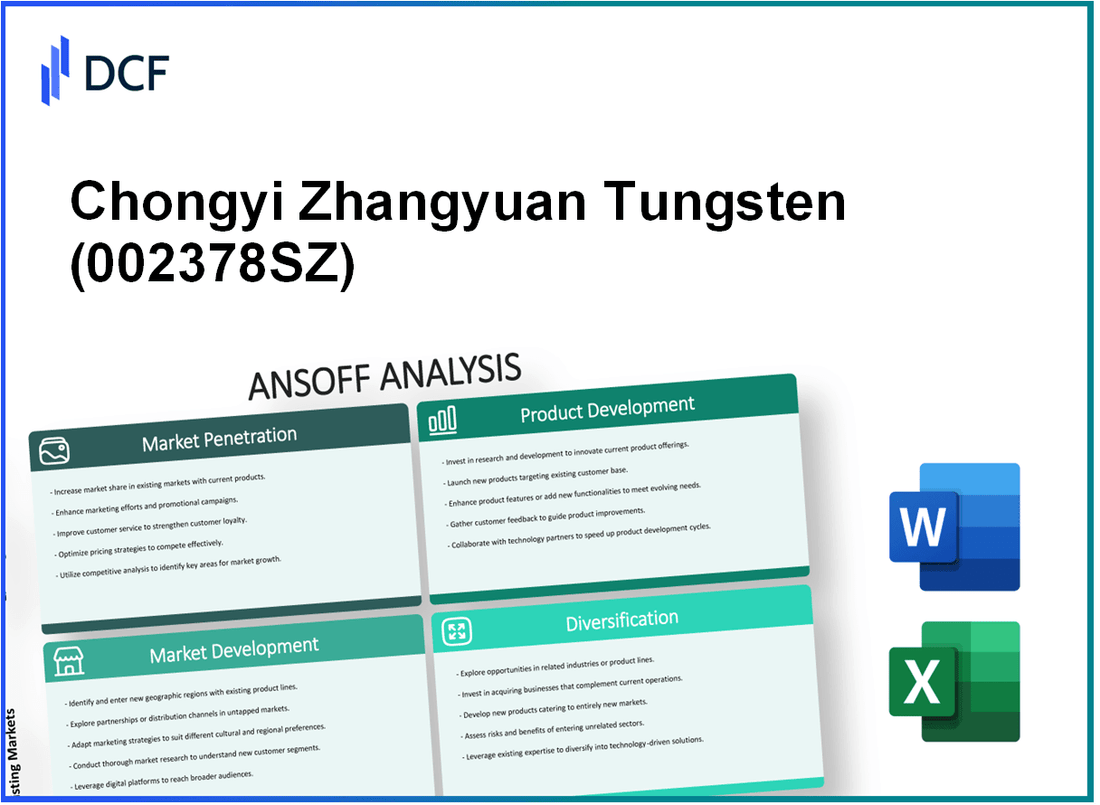 Chongyi Zhangyuan Tungsten Co., Ltd. (002378.SZ): Ansoff Matrix