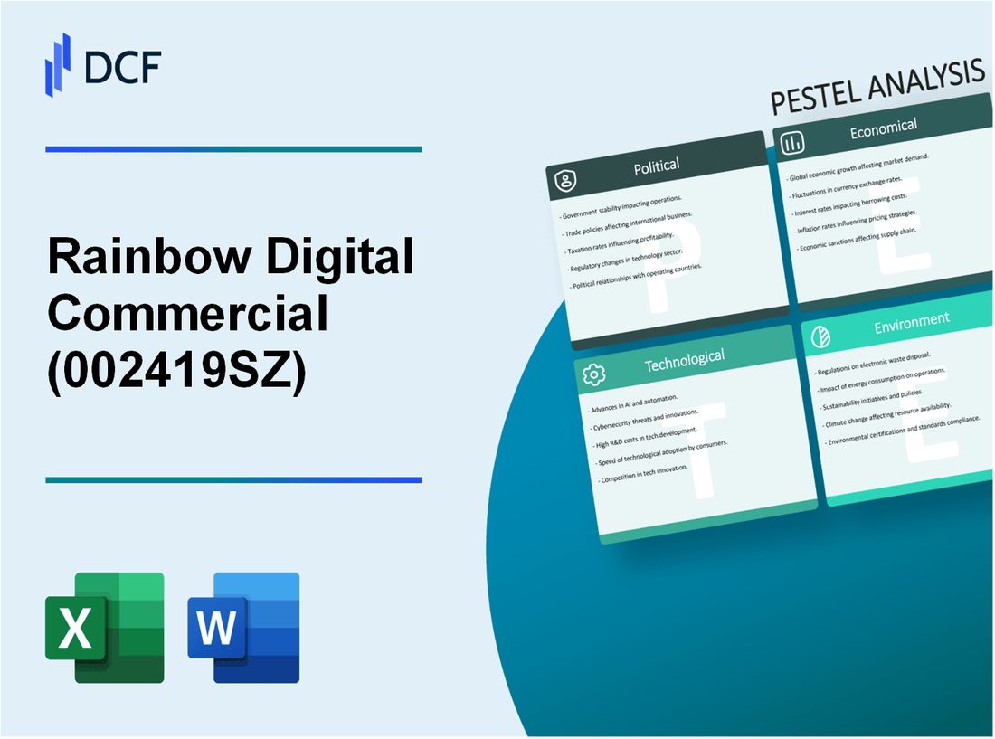 Rainbow Digital Commercial Co., Ltd. (002419.SZ): PESTEL Analysis