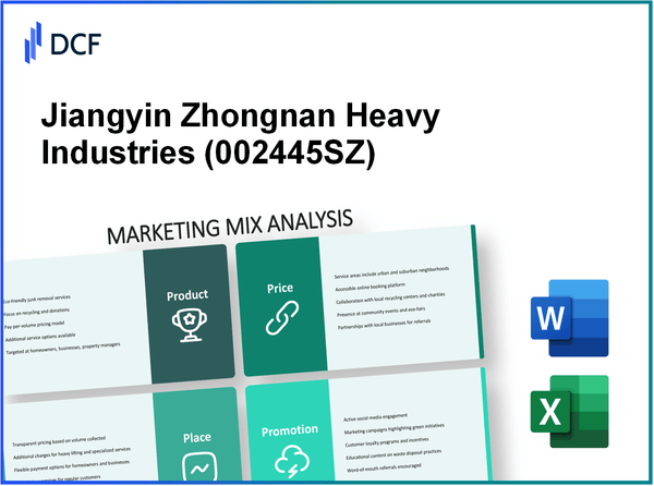 Jiangyin Zhongnan Heavy Industries Co.,Ltd (002445.SZ): Marketing Mix Analysis