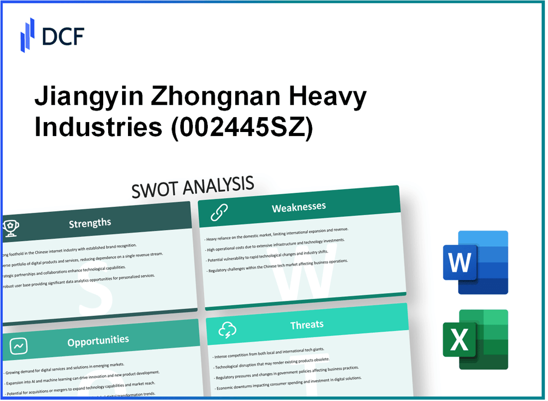 Jiangyin Zhongnan Heavy Industries Co.,Ltd (002445.SZ): SWOT Analysis