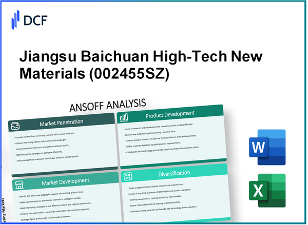 Jiangsu Baichuan High-Tech New Materials Co., Ltd (002455.SZ): Ansoff Matrix