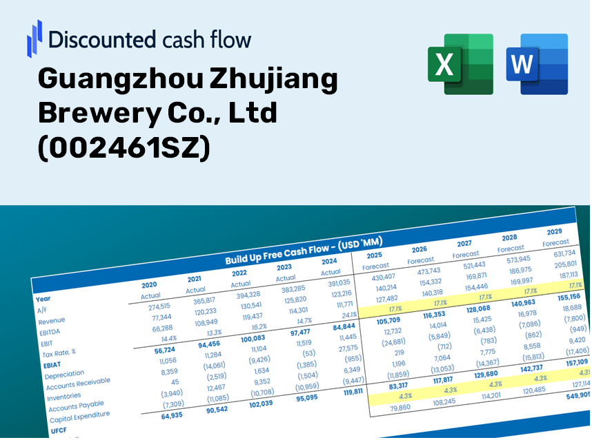 Guangzhou Zhujiang Brewery Co., Ltd (002461SZ) DCF Valuation