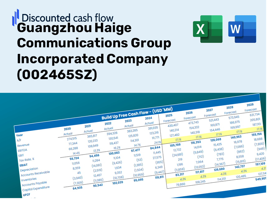 Guangzhou Haige Communications Group Incorporated Company (002465SZ) DCF Valuation