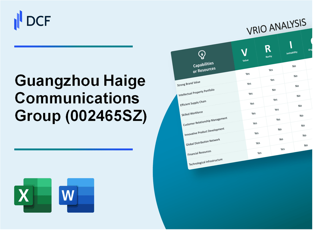 Guangzhou Haige Communications Group Incorporated Company (002465.SZ): VRIO Analysis