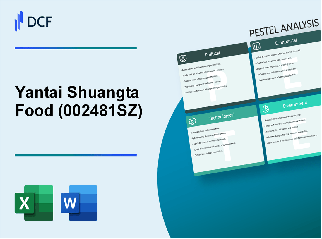 Yantai Shuangta Food Co., Ltd. (002481.SZ): PESTEL Analysis