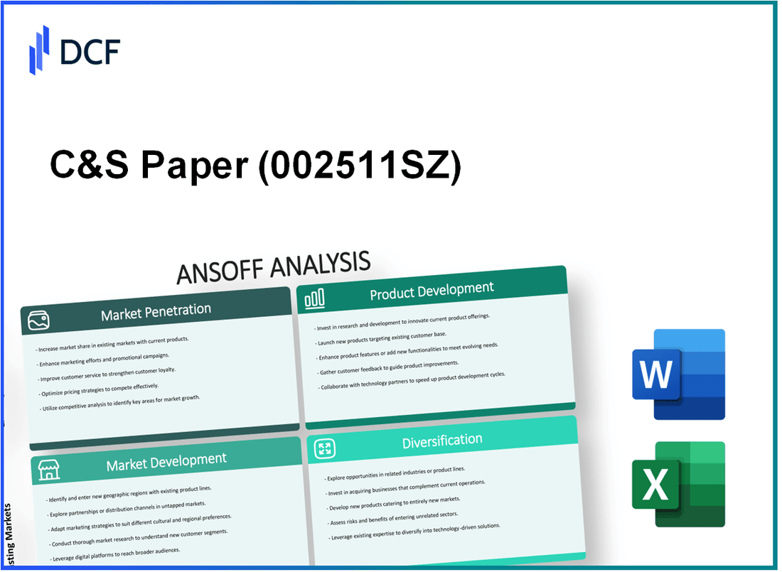 C&S Paper Co.,Ltd (002511.SZ): Ansoff Matrix