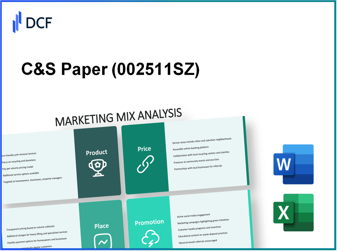 C&S Paper Co.,Ltd (002511.SZ): Marketing Mix Analysis