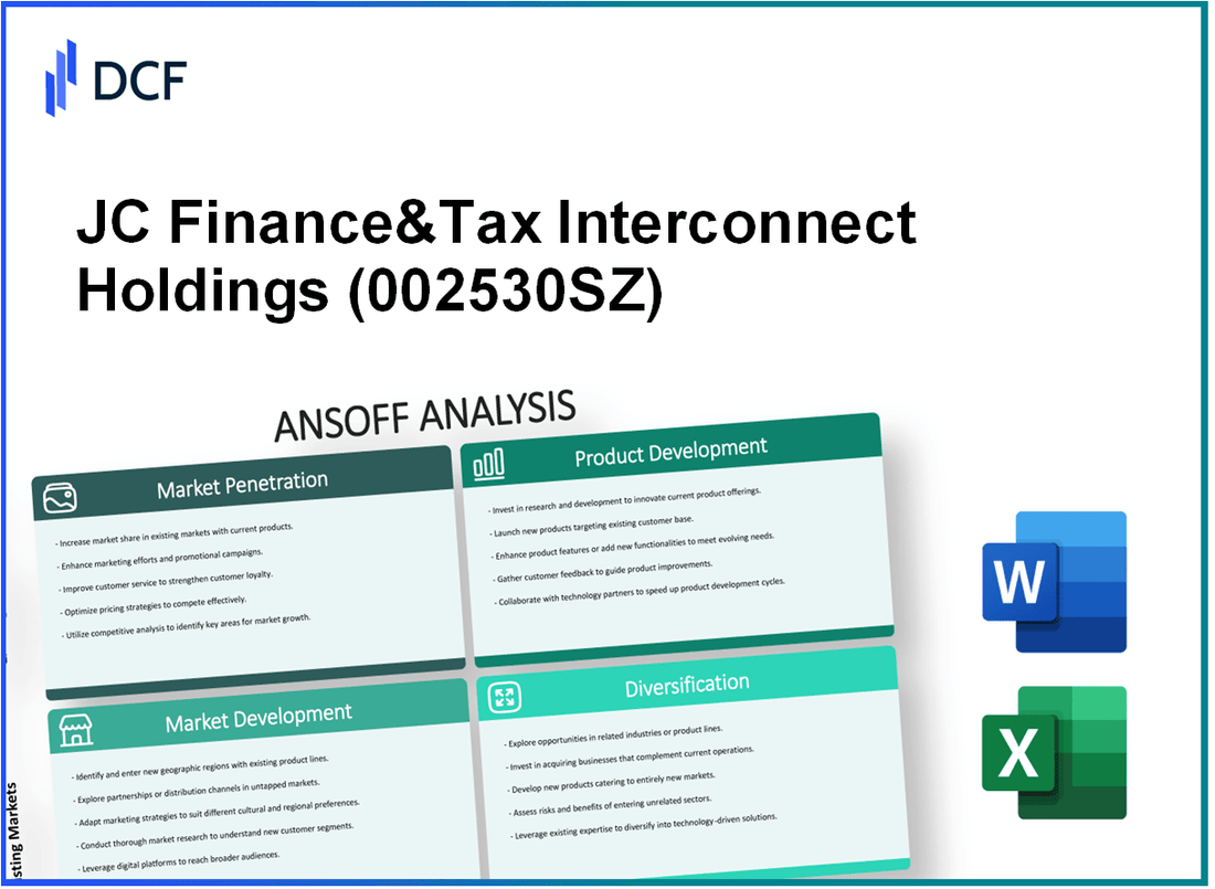 JC Finance&Tax Interconnect Holdings Ltd. (002530.SZ): Ansoff Matrix