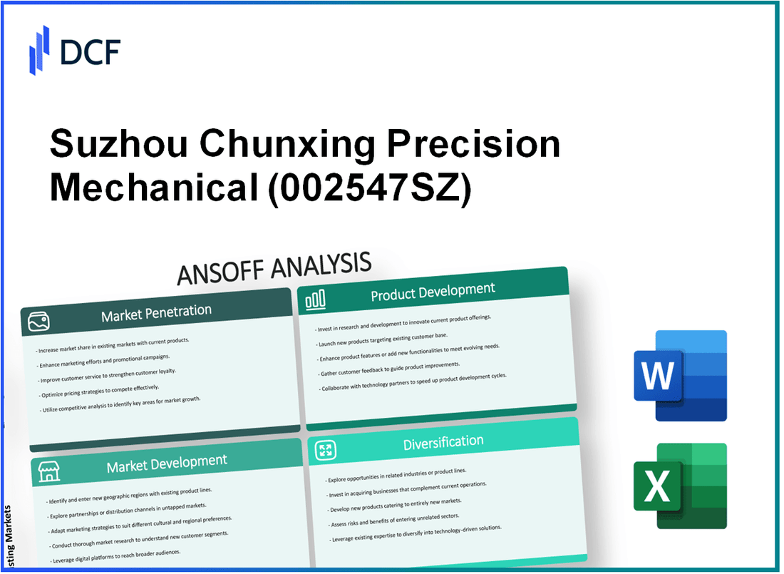 Suzhou Chunxing Precision Mechanical Co., Ltd. (002547.SZ): Ansoff Matrix