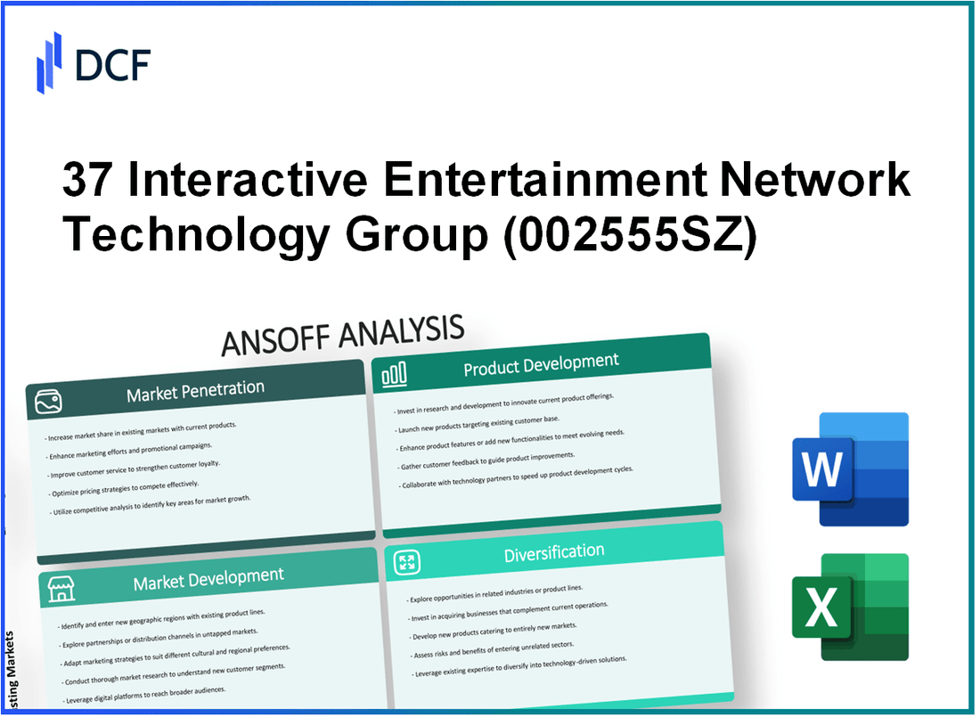 37 Interactive Entertainment Network Technology Group Co., Ltd. (002555.SZ): Ansoff Matrix