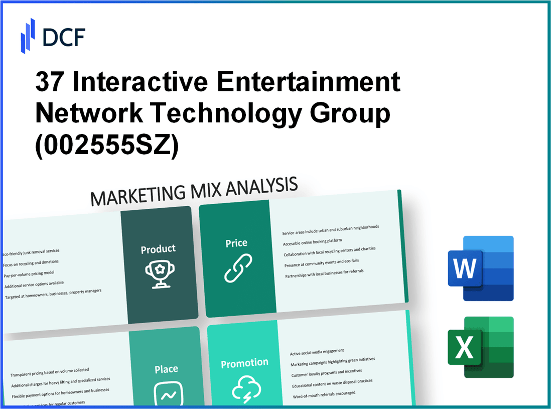 37 Interactive Entertainment Network Technology Group Co., Ltd. (002555.SZ): Marketing Mix Analysis