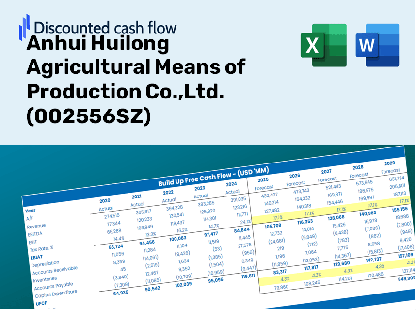 Anhui Huilong Agricultural Means of Production Co.,Ltd. (002556SZ) DCF Valuation