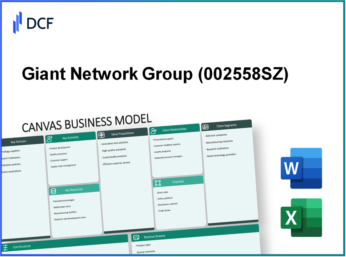 Giant Network Group Co., Ltd. (002558.SZ): Canvas Business Model