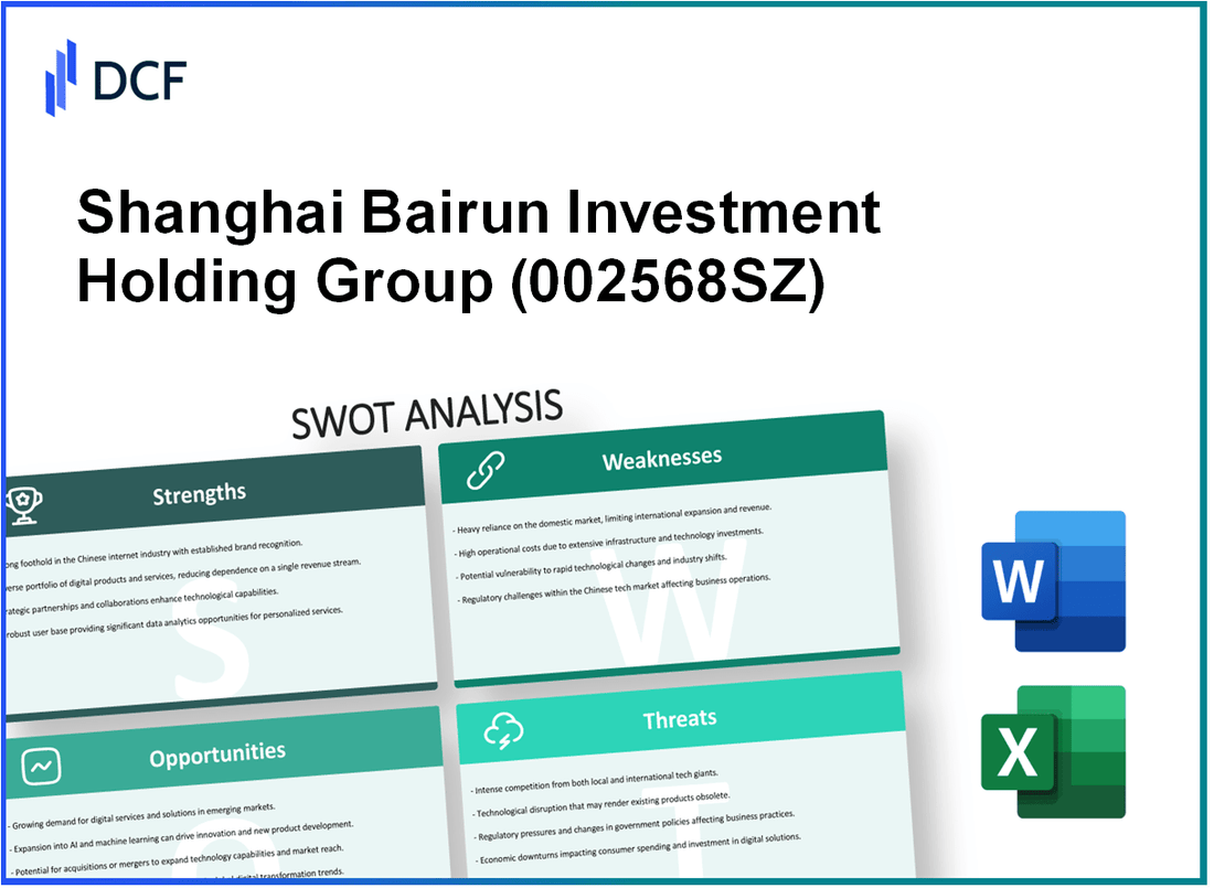 Shanghai Bairun Investment Holding Group Co., Ltd. (002568.SZ): SWOT Analysis