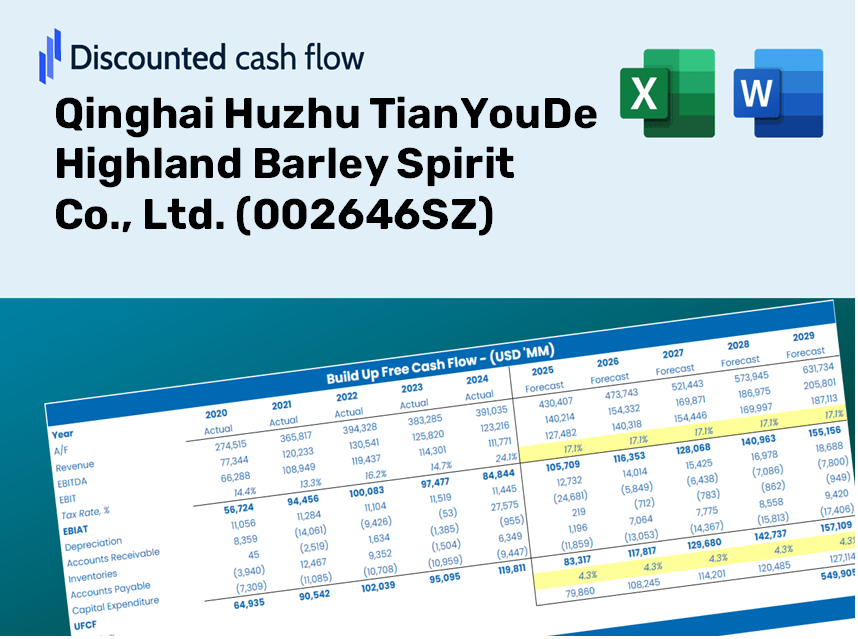 Qinghai Huzhu TianYouDe Highland Barley Spirit Co., Ltd. (002646SZ) DCF Valuation