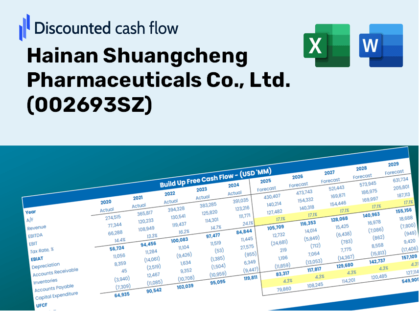 Hainan Shuangcheng Pharmaceuticals Co., Ltd. (002693SZ) DCF Valuation