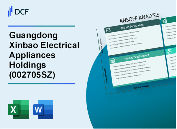 Guangdong Xinbao Electrical Appliances Holdings Co., Ltd (002705.SZ): Ansoff Matrix