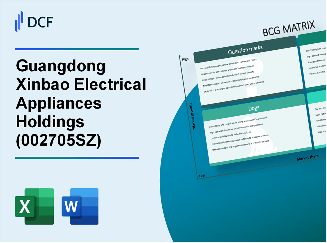 Guangdong Xinbao Electrical Appliances Holdings Co., Ltd (002705.SZ): BCG Matrix