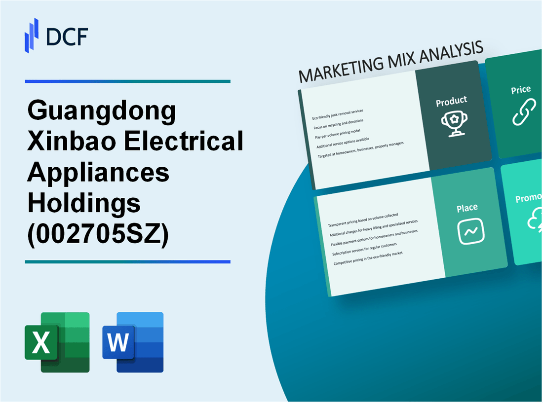 Guangdong Xinbao Electrical Appliances Holdings Co., Ltd (002705.SZ): Marketing Mix Analysis