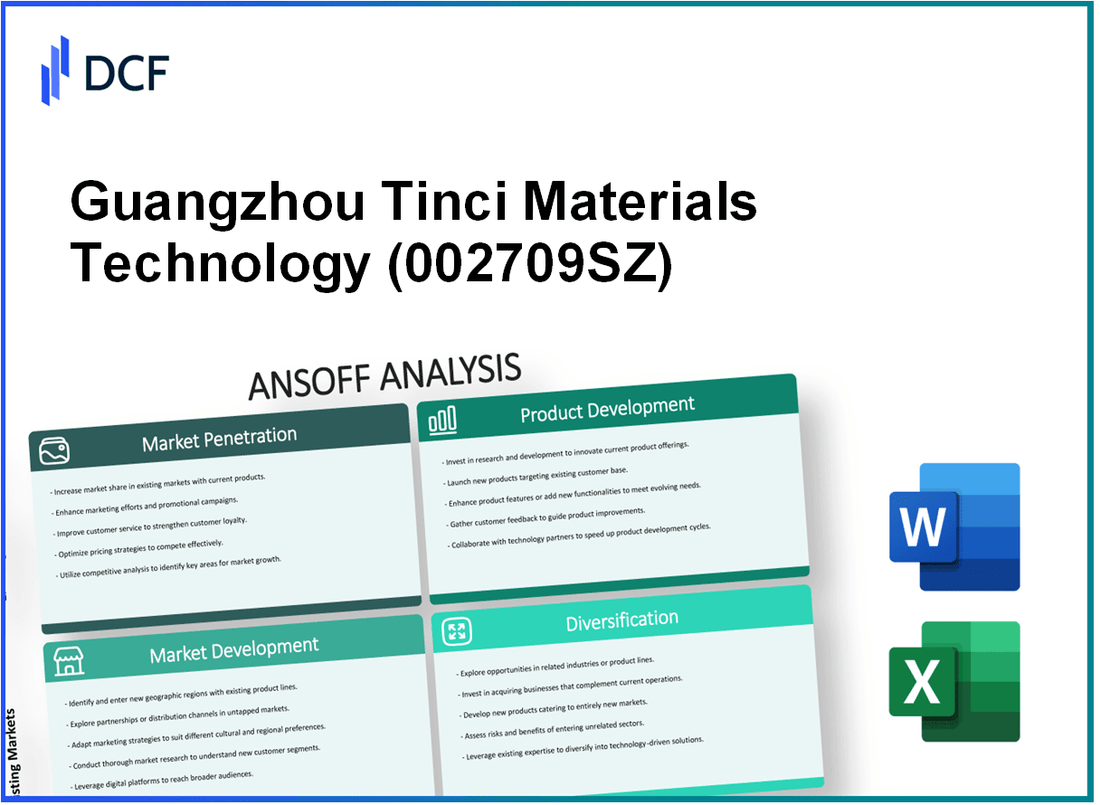 Guangzhou Tinci Materials Technology Co., Ltd. (002709.SZ): Ansoff Matrix