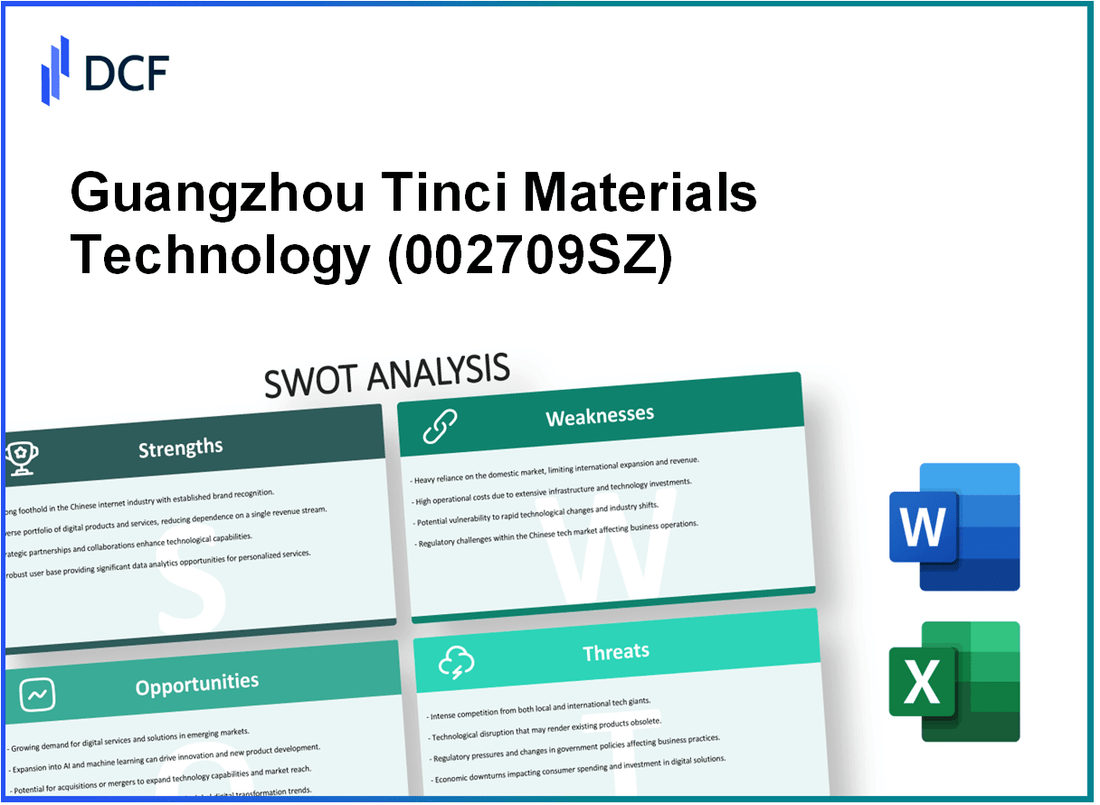 Guangzhou Tinci Materials Technology Co., Ltd. (002709.SZ): SWOT Analysis