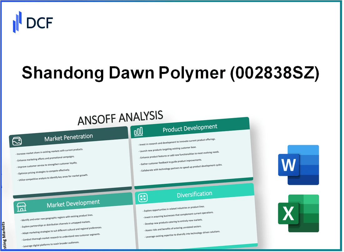 Shandong Dawn Polymer Co.,Ltd. (002838.SZ): Ansoff Matrix