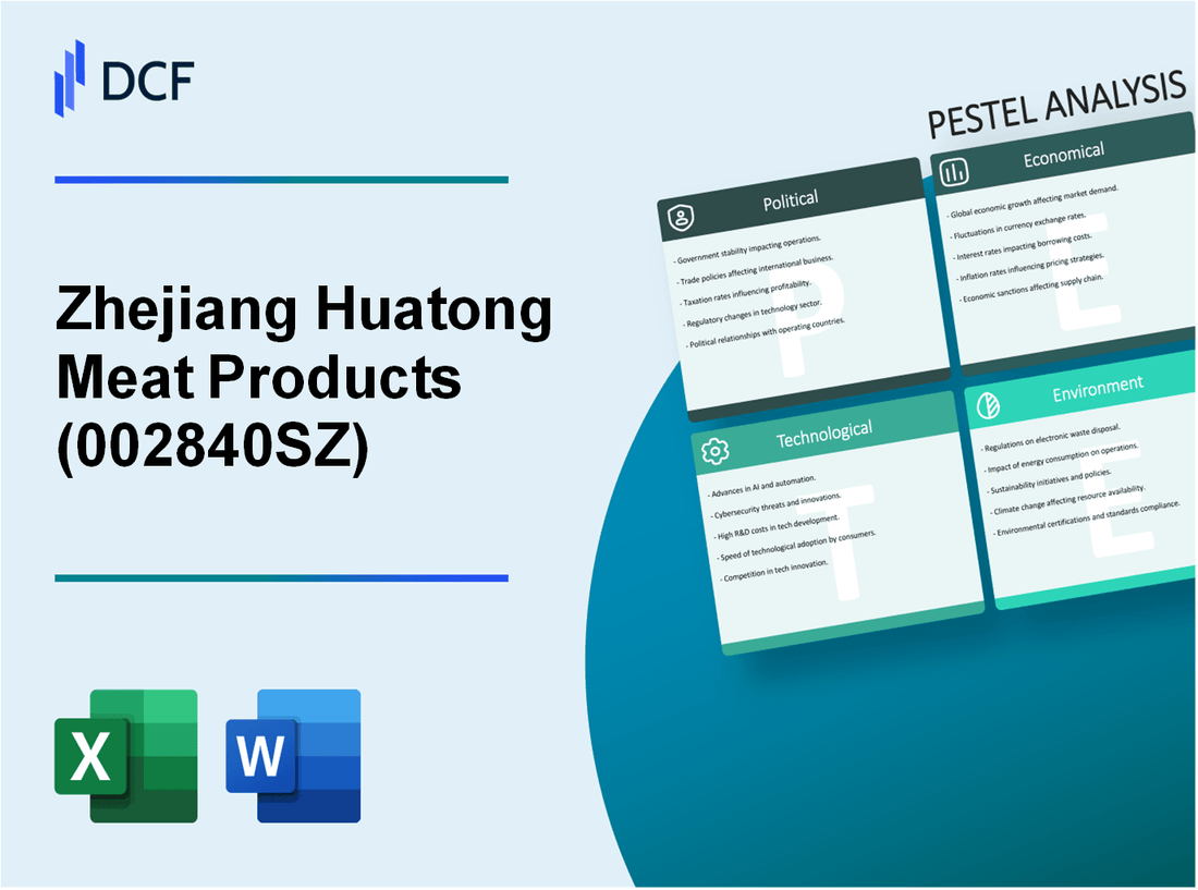 Zhejiang Huatong Meat Products Co., Ltd. (002840.SZ): PESTEL Analysis