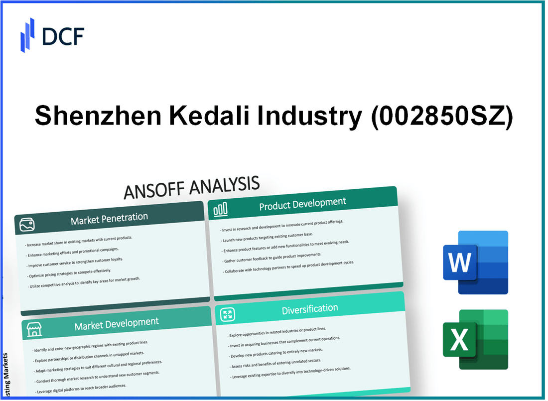 Shenzhen Kedali Industry Co., Ltd. (002850.SZ): Ansoff Matrix