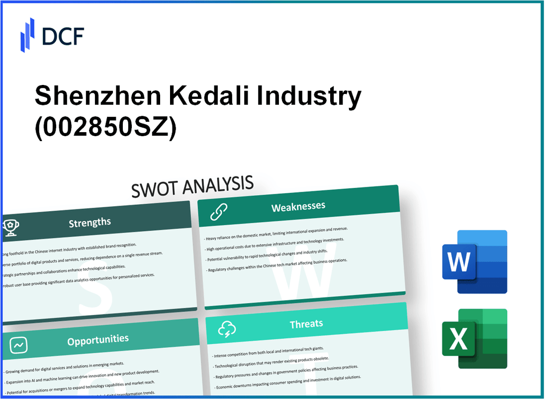 Shenzhen Kedali Industry Co., Ltd. (002850.SZ): SWOT Analysis