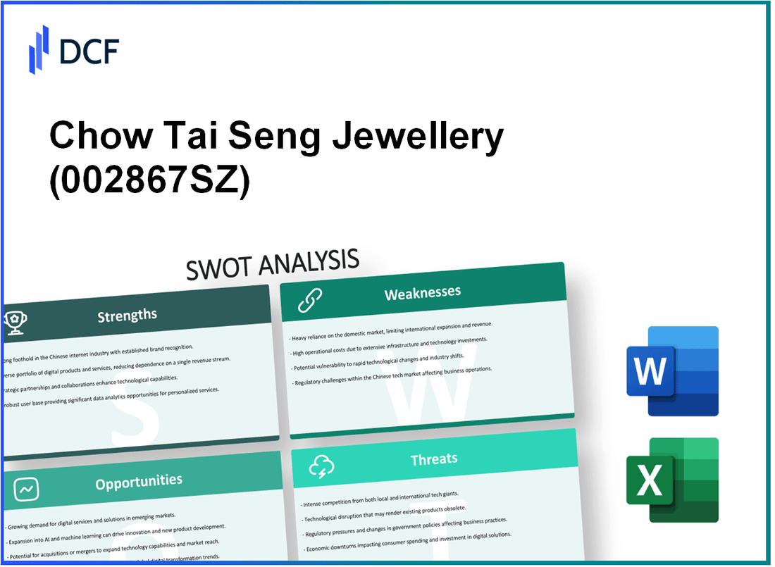 Chow Tai Seng Jewellery Co., Ltd. (002867.SZ): SWOT Analysis