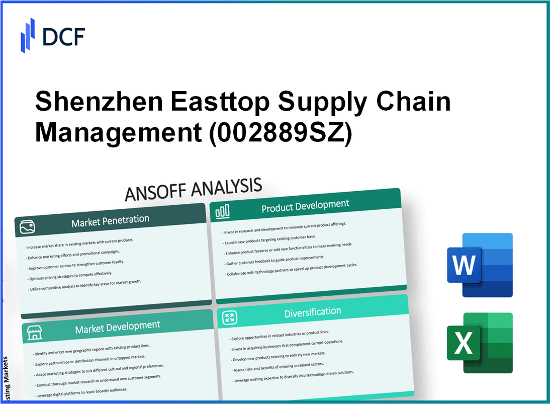 Shenzhen Easttop Supply Chain Management Co., Ltd. (002889.SZ): Ansoff Matrix