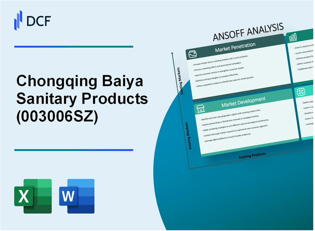 Chongqing Baiya Sanitary Products Co., Ltd. (003006.SZ): Ansoff Matrix